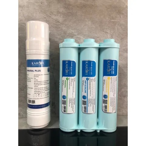Bộ 2 Lõi Lọc Nước KAROFI Smax 6.2 và Mineral Plus - Thay Thế Hệ Thống Lọc Cao Cấp, Chất Lượng Chính Hãng