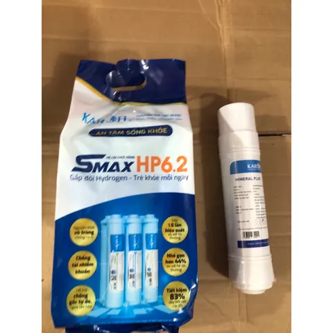 Bộ 2 Lõi Lọc Nước KAROFI Smax 6.2 và Mineral Plus - Thay Thế Hệ Thống Lọc Cao Cấp, Chất Lượng Chính Hãng