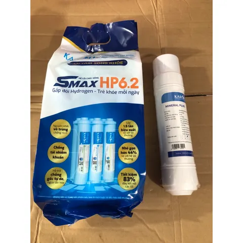 Bộ 2 Lõi Lọc Nước KAROFI Smax 6.2 và Mineral Plus - Thay Thế Hệ Thống Lọc Cao Cấp, Chất Lượng Chính Hãng