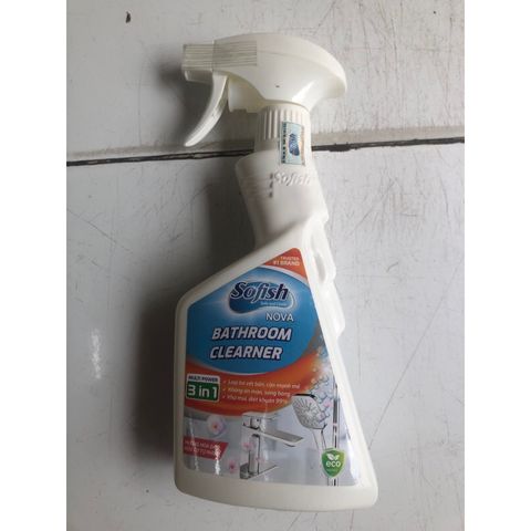 Chai Xịt Tẩy Cặn Canxi SOFISH NOVA - An Toàn Lành Tính, Vệ Sinh Vòi Rửa, Tẩy Kính, Bồn Sứ với Hương Đào Thơm Mát