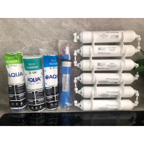 Bộ 10 Lõi Lọc Nước AQUA Chính Hãng - Thay Thế Máy Lọc RO, Bảo Đảm Nguồn Nước Sạch và An Toàn