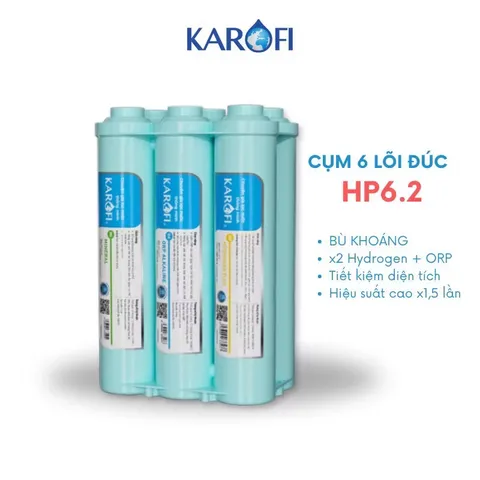 Cụm Lõi Lọc Nước Karofi Smax HP6.0 - HP6.2 Hiệu Suất Cao, Bổ Sung Khoáng Chất, Chống Lão Hóa, Hàng Chính Hãng