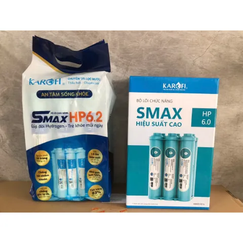 Cụm Lõi Lọc Nước Karofi Smax HP6.0 - HP6.2 Hiệu Suất Cao, Bổ Sung Khoáng Chất, Chống Lão Hóa, Hàng Chính Hãng