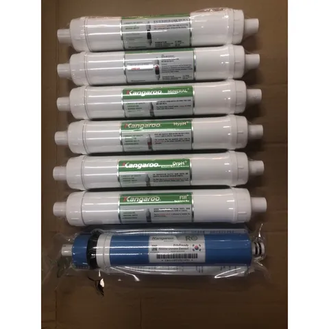 Bộ 7 Lõi Lọc KANGAROO Hydrogen RO + 6 Lõi Chức Năng - Hàng Chính Hãng Cho Máy Lọc Nước Kangaroo