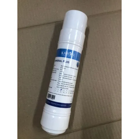 Lõi Lọc Nước MINERAL PLUS KAROFI - Chính Hãng, Bổ Sung Vi Khoáng, Thay Thế Máy Karofi, Nâng Cao pH, Thời Gian 12 Tháng