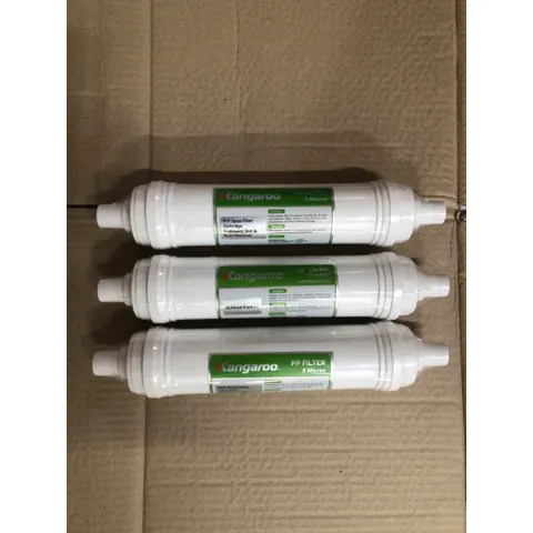 Bộ 3 Lõi Lọc Nước Chính Hãng KANGAROO 123 - Lõi PP 5 Micron, GAC Than Hoạt Tính, PP 1 Micron - Thay Thế Cho Máy Lọc Nước