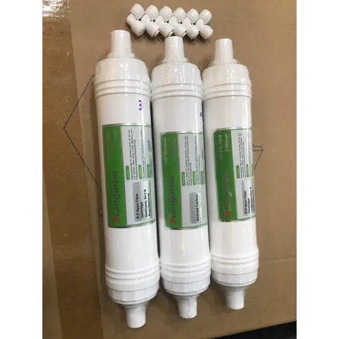 Bộ 3 Lõi Lọc Nước Chính Hãng KANGAROO 123 - Lõi PP 5 Micron, GAC Than Hoạt Tính, PP 1 Micron - Thay Thế Cho Máy Lọc Nước