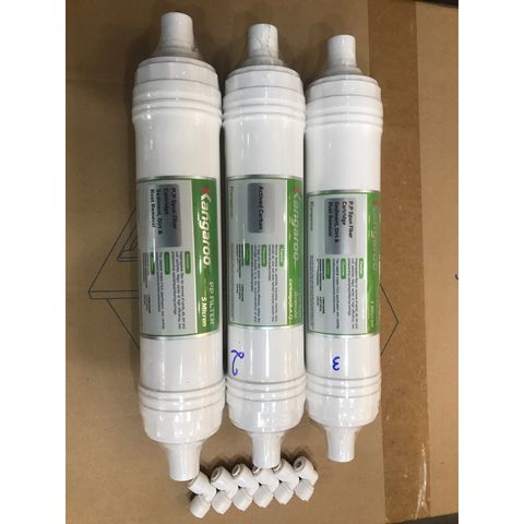 Bộ 3 Lõi Lọc Nước Chính Hãng KANGAROO 123 - Lõi PP 5 Micron, GAC Than Hoạt Tính, PP 1 Micron - Thay Thế Cho Máy Lọc Nước
