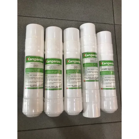 [Combo] Trọn Bộ 5 Lõi Lọc 12345 KANGAROO - Hàng chính hãng - Dùng thay cho máy  KG61A3,KG62A3