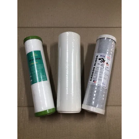 Bộ 3 Lõi Lọc Thô cho Máy Lọc Nước RO - Lõi PP5, OCB, CTO Thay Thế - Bộ Lọc Đầu Nguồn 10 Inch Chất Lượng Cao
