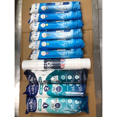 Bộ 10 Lõi Lọc KAROFI Chính Hãng - Thay Thế Cho Máy Lọc Nước KHY-TN88, TN86 - Chất Lượng Cao, Nước Ngọt, Kháng Khuẩn