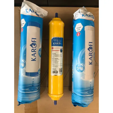 Bộ 3 Lõi Lọc Nước 123 Karofi Chính Hãng Dành Cho Máy K8ROH - Lọc Đá Vôi, Chất Lượng Cao, Bảo Vệ Sức Khỏe