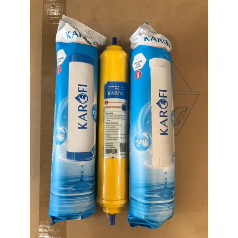Bộ 3 Lõi Lọc Nước 123 Karofi Chính Hãng Dành Cho Máy K8ROH - Lọc Đá Vôi, Chất Lượng Cao, Bảo Vệ Sức Khỏe