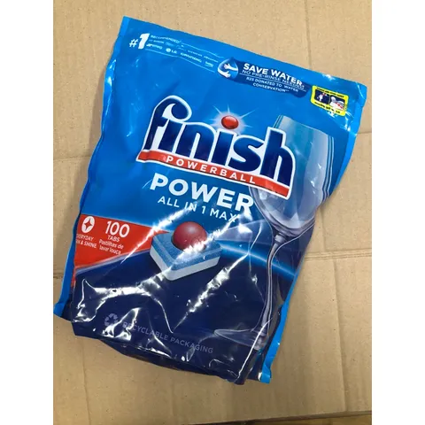 VIÊN RỬA BÁT FINISH POWER ALL IN 1 HƯƠNG SODA - TÚI 100 VIÊN - HÀNG CHÍNH HÃNG