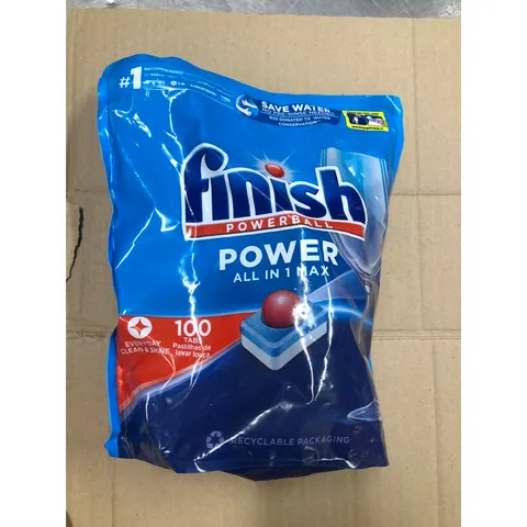 VIÊN RỬA BÁT FINISH POWER ALL IN 1 HƯƠNG SODA - TÚI 100 VIÊN - HÀNG CHÍNH HÃNG