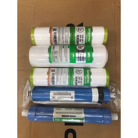 Combo 5 Lõi Lọc Nước 12345 KANGAROO Chính Hãng - Thay Thế Máy Lọc Nước RO, Đảm Bảo Nguồn Nước Sạch, An Toàn
