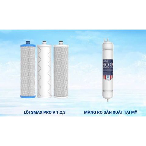 Bộ 4 Lõi Lọc Nước KAROFI Hàng Chính Hãng 123 Smax Pro V và Màng RO Mỹ - Thay Thế Dễ Dàng, Lọc Tinh Khiết, An Toàn Cho Sức Khỏe