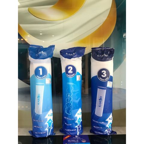 Bộ 3 Lõi Lọc Thô KAROFI SMAX PRO 123 - Công Nghệ Lọc Hiệu Quả Cao, Tiết Kiệm Chi Phí, Bảo Vệ Sức Khỏe Gia Đình