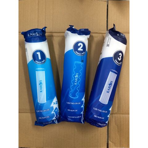 Bộ 3 Lõi Lọc Thô KAROFI SMAX PRO 123 - Công Nghệ Lọc Hiệu Quả Cao, Tiết Kiệm Chi Phí, Bảo Vệ Sức Khỏe Gia Đình