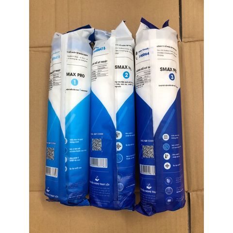 Bộ 3 Lõi Lọc Thô KAROFI SMAX PRO 123 - Công Nghệ Lọc Hiệu Quả Cao, Tiết Kiệm Chi Phí, Bảo Vệ Sức Khỏe Gia Đình