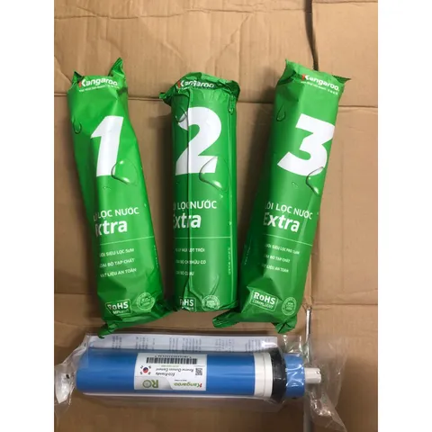 Bộ 4 Lõi Lọc KANGAROO 1234 - Bộ lọc nước RO Chính Hãng, Sạch Đảm Bảo, Thay Thế Thời Gian Lâu Dài