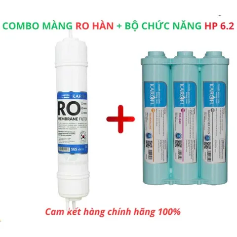Bộ Sản Phẩm KAROFI - Màng Lọc RO Hàn Quốc + Hệ Lõi Lọc Smax 6.2 - Khử Độc Tố Nước Hiệu Quả Và An Toàn