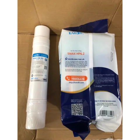 Bộ Sản Phẩm KAROFI - Màng Lọc RO Hàn Quốc + Hệ Lõi Lọc Smax 6.2 - Khử Độc Tố Nước Hiệu Quả Và An Toàn