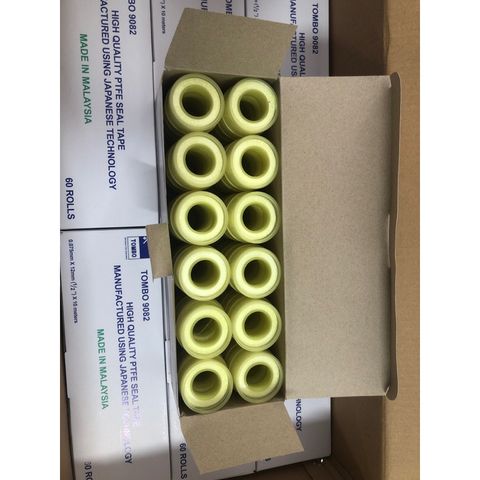 Băng Keo Non TOMBO 9082 - Hộp 60 Cuộn PTFE Chịu Nhiệt, Chất Lượng Cao, Giải Pháp Làm Kín Ống Nước, Ống Thép, Nhôm