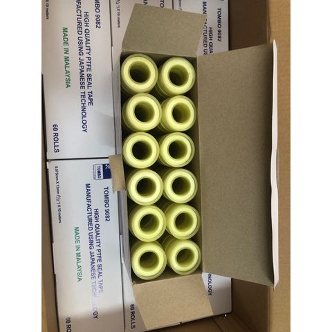 Băng Keo Non TOMBO 9082 - Hộp 60 Cuộn PTFE Chịu Nhiệt, Chất Lượng Cao, Giải Pháp Làm Kín Ống Nước, Ống Thép, Nhôm