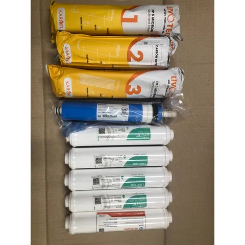 Bộ Lõi Lọc Nước RO LIVOTEC Karofi [COMBO 9 Lõi] - Chính Hãng, Thay Thế Máy Lọc Nước RO Từ Karofi, Kangaroo, SUNHOUSE