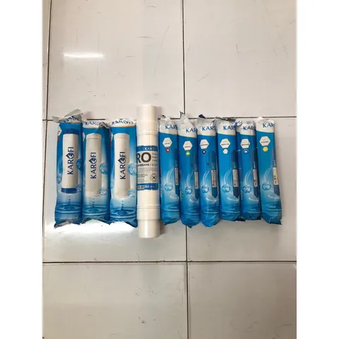 Bộ 10 Lõi Lọc Nước Karofi Chính Hãng - Thay Thế Máy Lọc RO, Lõi Smax Duo, Màng RO Hàn Quốc, Hỗ Trợ Nước Sạch Khỏe