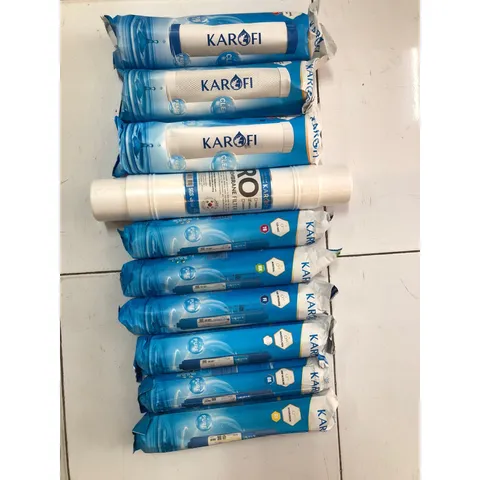 Bộ 10 Lõi Lọc Nước Karofi Chính Hãng - Thay Thế Máy Lọc RO, Lõi Smax Duo, Màng RO Hàn Quốc, Hỗ Trợ Nước Sạch Khỏe