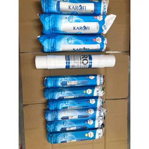 Bộ 10 Lõi Lọc Nước Karofi Chính Hãng - Thay Thế Máy Lọc RO, Lõi Smax Duo, Màng RO Hàn Quốc, Hỗ Trợ Nước Sạch Khỏe