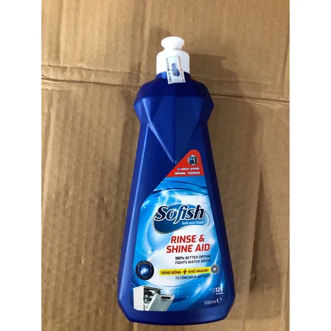 Nước Làm Bóng SOFISH 500ML Chính Hãng - Tăng Cường Bảo Vệ Bát Đĩa, Dùng Cho Máy Rửa Chén Tối Ưu Hóa Sấy Khô