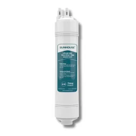 Lõi Đúc Số 2 SUNHOUSE G.A.C - Than Hoạt Tính Thay Thế Máy Lọc Nước, Chính Hãng, Hấp Thụ Tạp Chất, Khử Mùi 6-9 Tháng