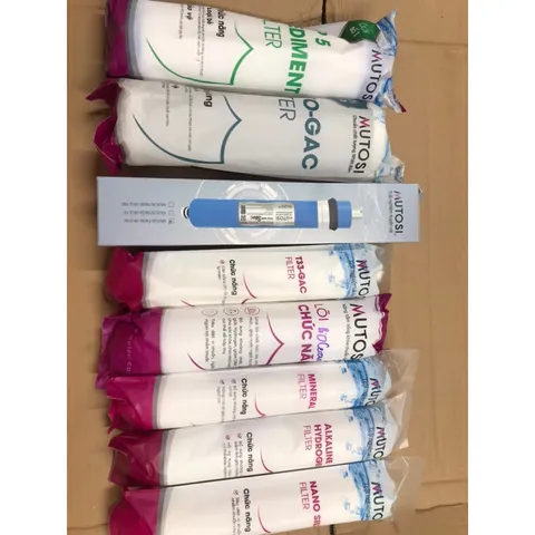 Bộ 8 Lõi Lọc Thay Thế Cho Máy Lọc Nước MUTOSI Hydrogen Pro Plus Ion Kiềm MP-F081-HC4H5 - Chính Hãng, Tinh Khiết và An Toàn
