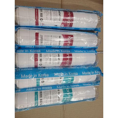 Bộ 5 Lõi Lọc Thô KORIHOME Chính Hãng - 3 Lõi Sediment & 2 Lõi Pre Carbon - Thay Thế Cho Máy Lọc Nước WPK-G61, G62