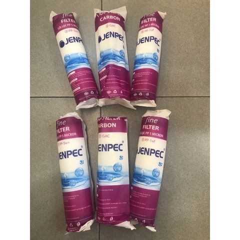 Combo 2 Bộ Lõi Lọc Nước JENPEC - Thay Thế Lõi 1, Lõi 2, Lõi 3 Chính Hãng, Loại Bỏ Tạp Chất Hiệu Quả