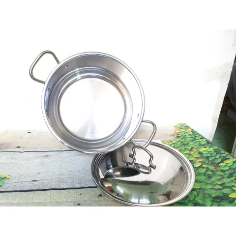 Nồi Luộc Gà Fivestar 30 cm - Inox 430 Không Gỉ, Thiết Kế 3 Đáy Tiết Kiệm Năng Lượng, An Toàn Vệ Sinh Cho Mọi Loại Bếp
