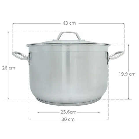 Nồi Luộc Gà Fivestar 30 cm - Inox 430 Không Gỉ, Thiết Kế 3 Đáy Tiết Kiệm Năng Lượng, An Toàn Vệ Sinh Cho Mọi Loại Bếp