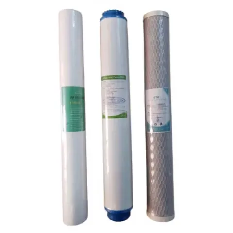 Lõi Lọc Nước RO 20 Inch - Bộ Ba Lõi 1, 2, 3 Thay Thế cho Máy Lọc 30L, 50L, 70L - Tiêu Chuẩn Lọc 5 Micron, Than Hoạt Tính Cao Cấp