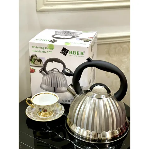 Ấm đun từ Arber AB2.7QT 2.7L - Inox 304 cao cấp, còi báo sôi, thiết kế sang trọng, phù hợp mọi loại bếp