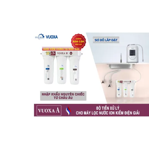Bộ tiền lọc Geyser Vuoxa A - Được thiết kế sử dụng với máy lọc nước ion kiềm điện giải - Hàng chính hãng LB NGA
