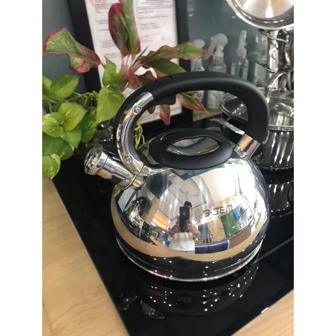 Ấm đun từ Bgem 3L sử dụng Chất liệu inox cao cấp | Đun được với nhiều loại bếp như bếp điện, bếp từ, bếp gas,…