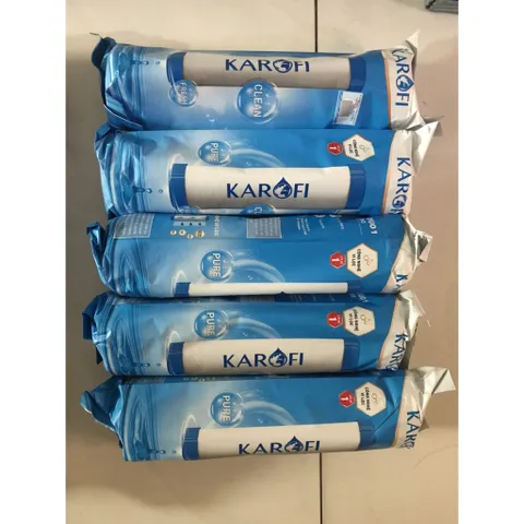 Bộ Combo 5 Lõi Lọc Nước Karofi 1, 2, 3 - Hàng Chính Hãng, Thay Thế Cho Máy Lọc RO, Lọc Tạp Chất Hiệu Quả