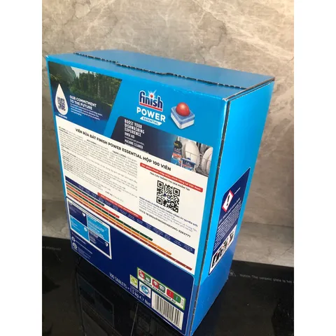 Viên rửa bát FINISH Power Essential Hương Chanh 100 Viên - Sạch mạnh mẽ cho máy rửa chén Bosch, Electrolux - Hàng chính hãng Châu Âu