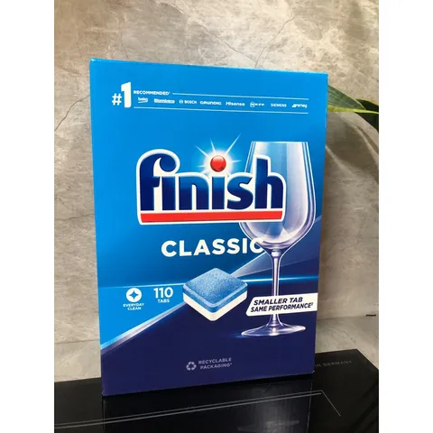Hộp 110 Viên Rửa Chén FINISH CLASSIC - Hàng chính hãng - Chuyên dùng cho máy rửa chén :Bosch, Beko, LG, Samsung