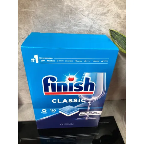 Hộp 110 Viên Rửa Chén FINISH CLASSIC - Hàng chính hãng - Chuyên dùng cho máy rửa chén :Bosch, Beko, LG, Samsung