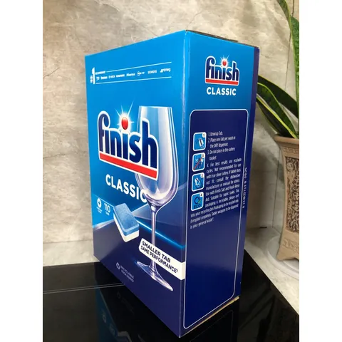 Hộp 110 Viên Rửa Chén FINISH CLASSIC - Hàng chính hãng - Chuyên dùng cho máy rửa chén :Bosch, Beko, LG, Samsung