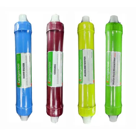 Bộ 4 Lõi Lọc Nước Khoáng 5678 KANGAROO Chính Hãng - Tạo Kiềm, Khử Mùi, Bổ Sung Khoáng Chất, Giải Độc Cho Nước Uống